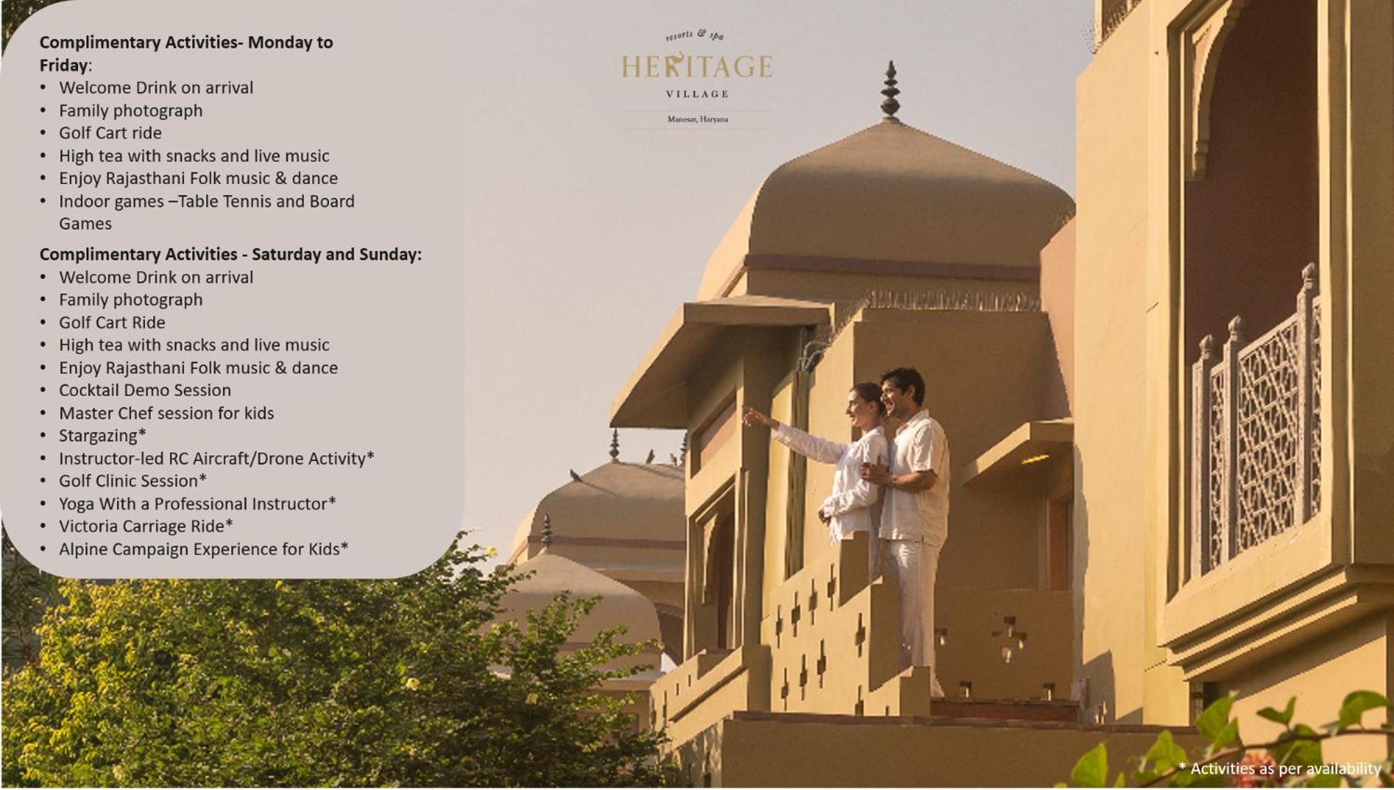 Heritage Village Resort & Spa Manesar-Ґурґаон Екстер'єр фото