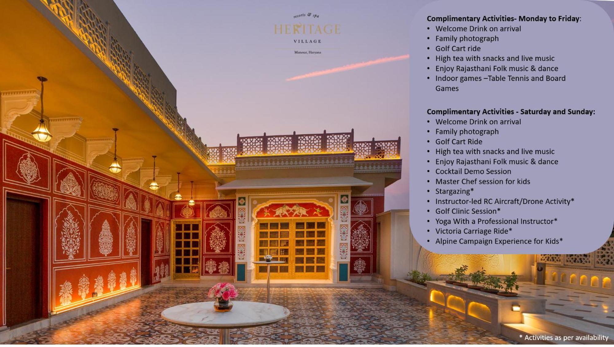 Heritage Village Resort & Spa Manesar-Ґурґаон Екстер'єр фото